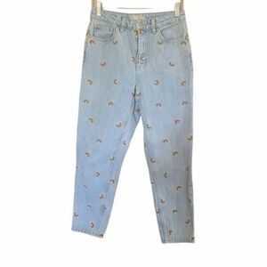 Topshop rainbow mom jeans w28